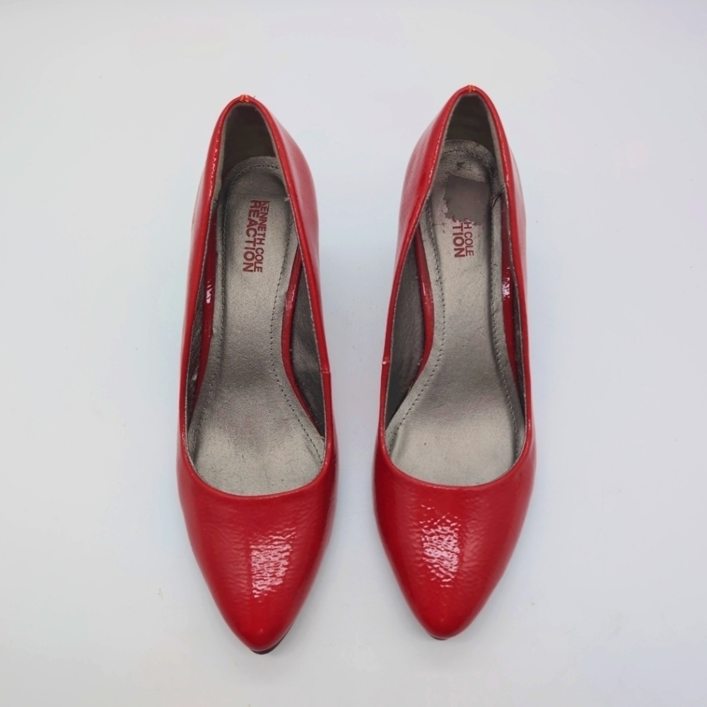 Kenneth Cole Sz 7.5 Red Women's Pumps Heels Lean Hill - Picture 3 of 9
